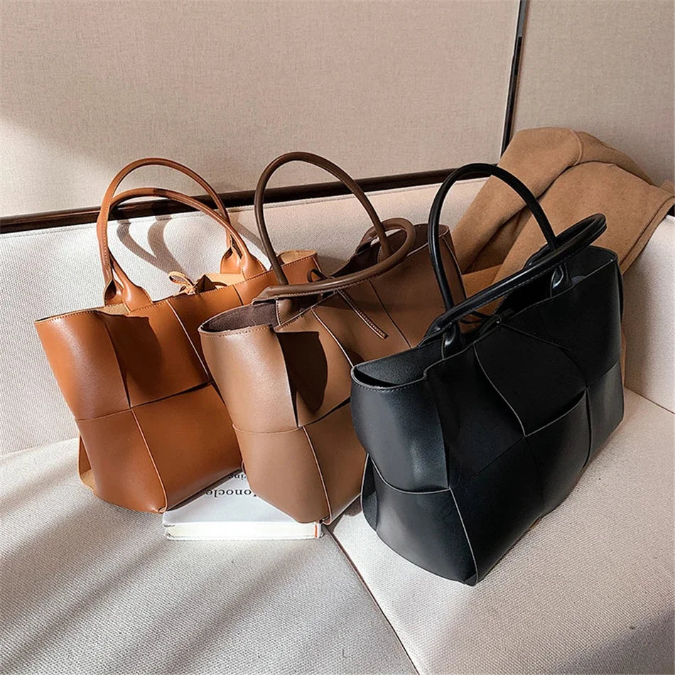 Multi-Piece Leather Shoulder Bag