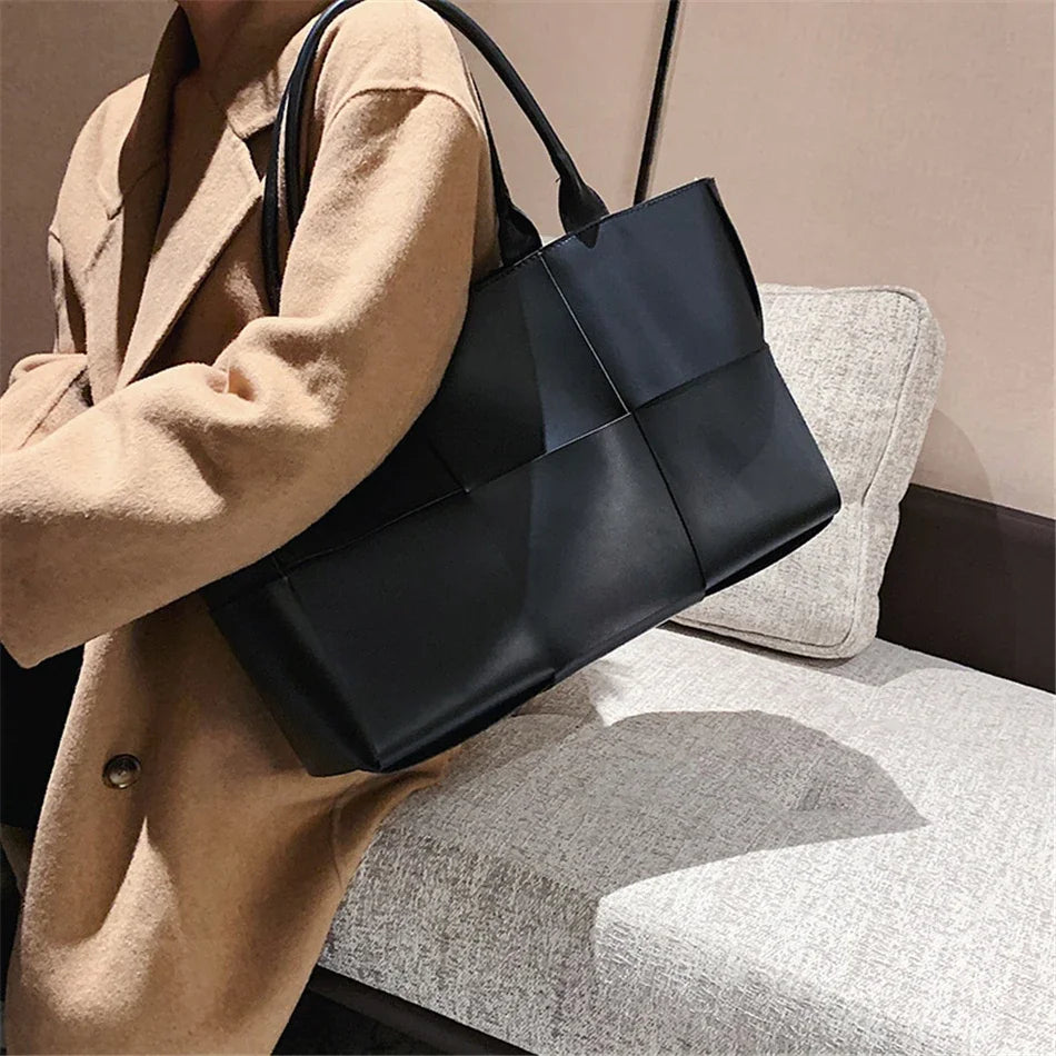 Multi-Piece Leather Shoulder Bag